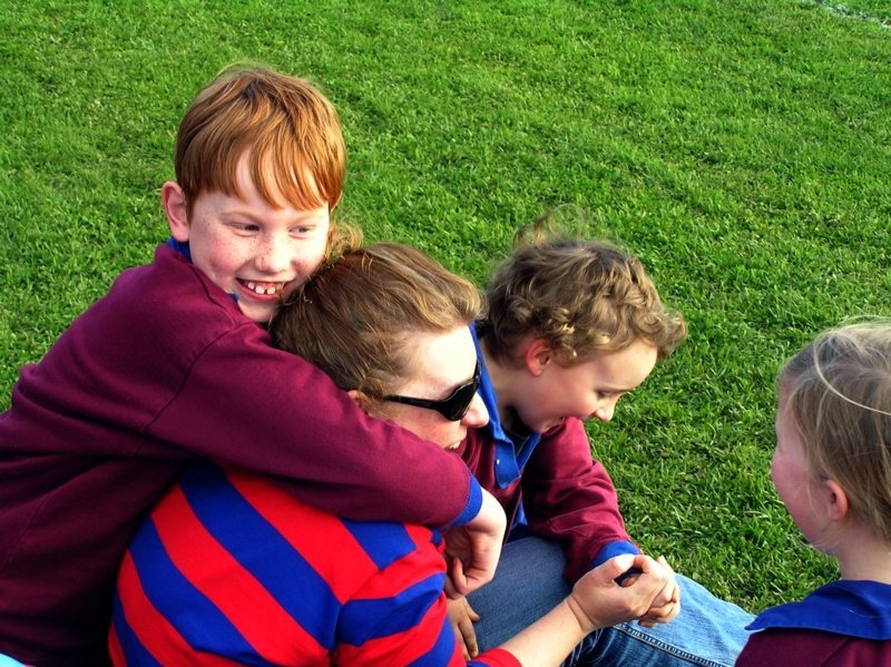 Trish and kids
